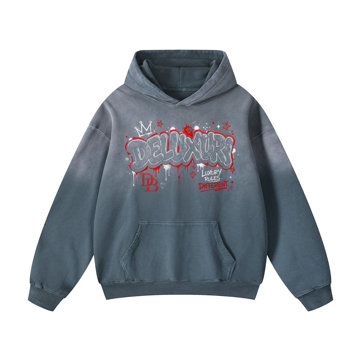 Deluxuri Sunfade Oversized Hoodie