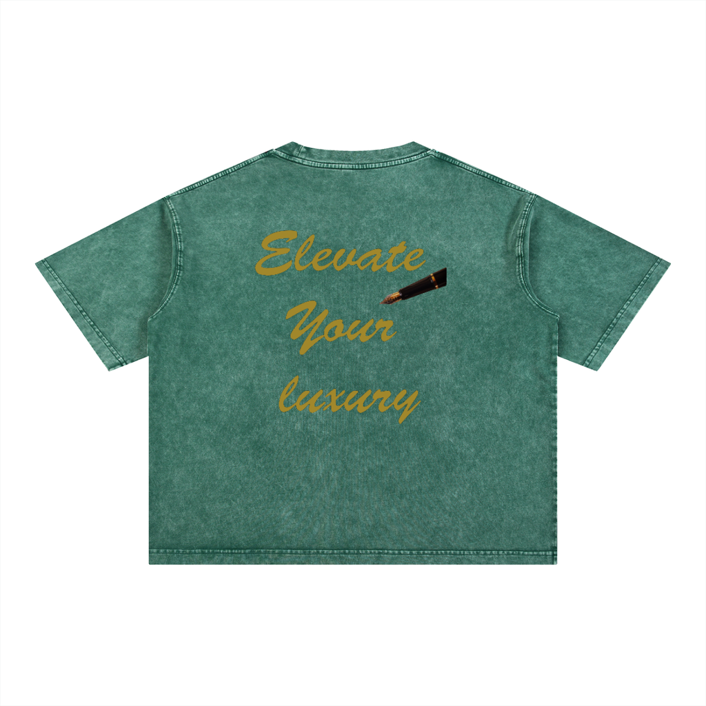Mineral Wash Boxy Cotton T-Shirt