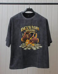 Personalized 12 Acid Washed DTF+Puff Print T-Shirts (As Discussed)