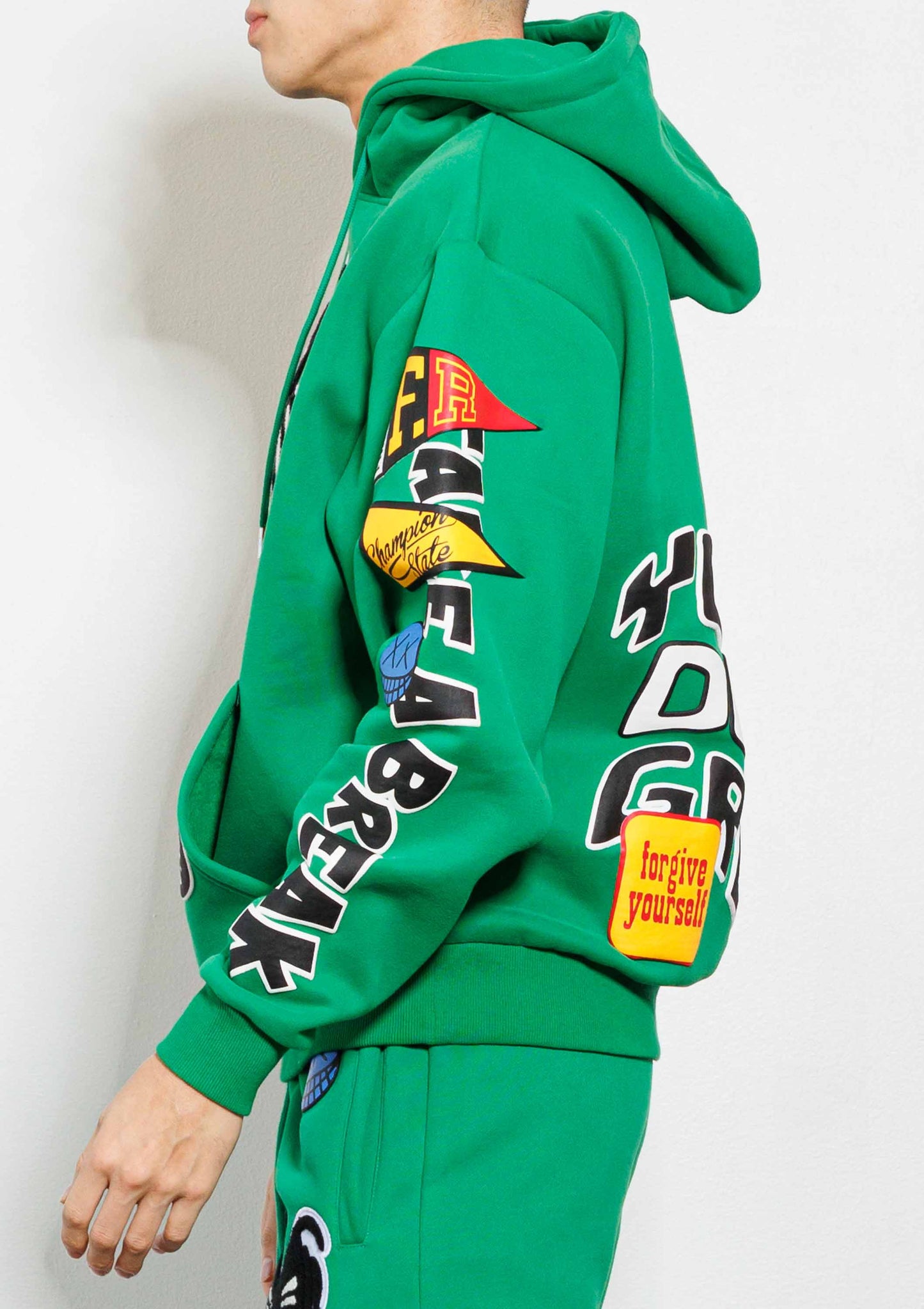 SPRING BREAK CHENILE PATCH GRAPHIC HOODIE