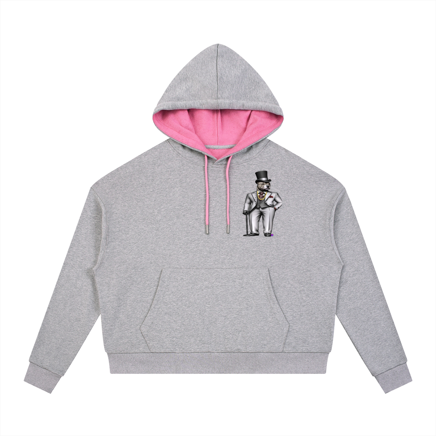 Contrast Drawstring Hoodie