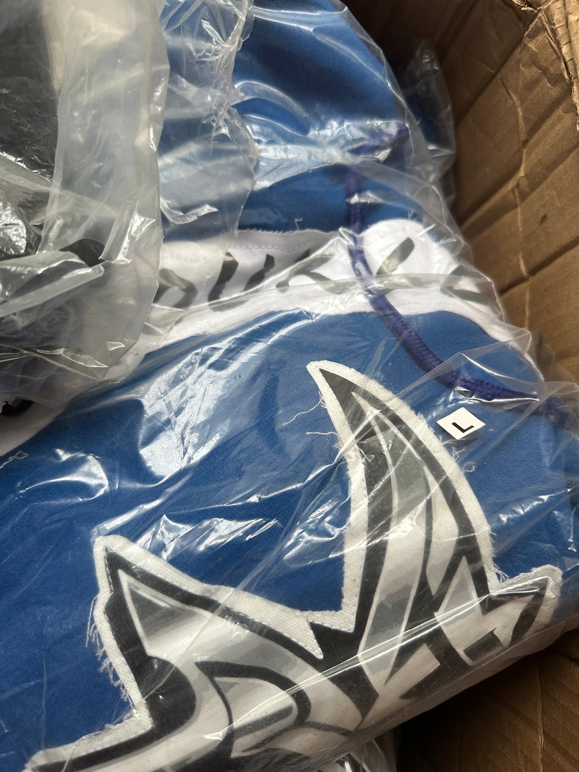 Deluxuri distressed patched sweatsuits