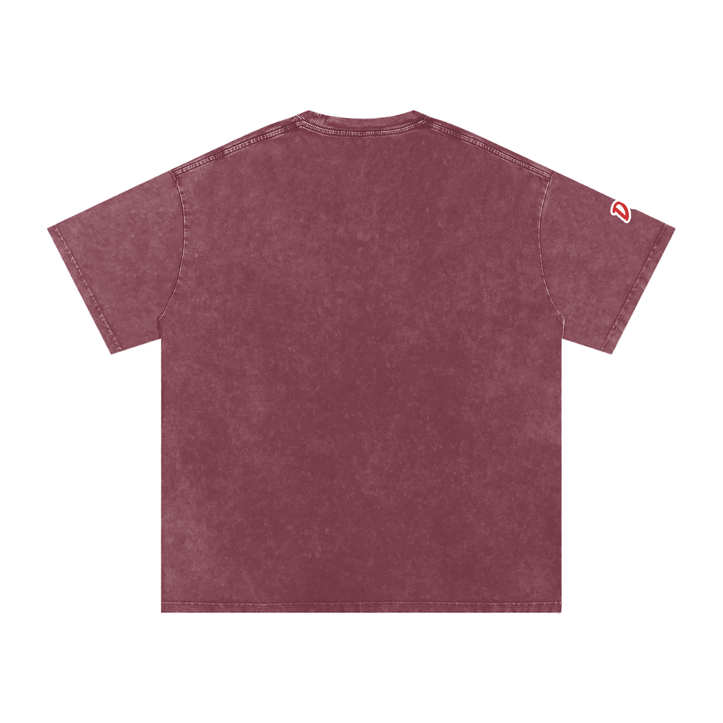 Deluxuri Snow Washed Oversized Cotton T-Shirt