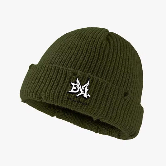 Deluxuri distressed beanie