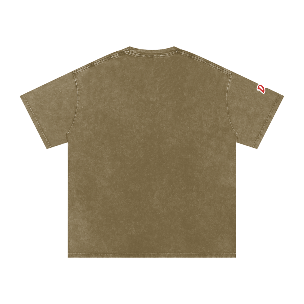 Deluxuri Snow Washed Oversized Cotton T-Shirt