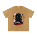 Deluxuri Snow Washed Oversized Cotton T-Shirt