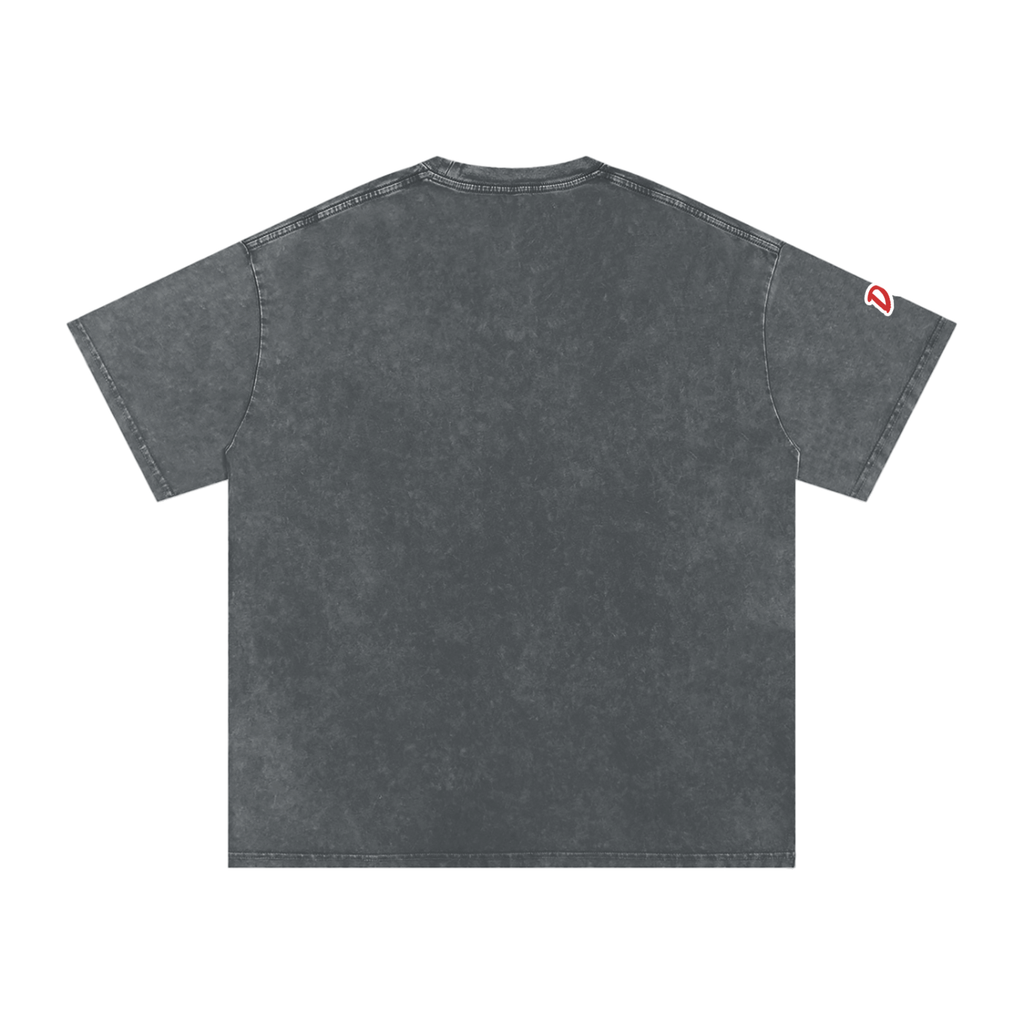 Deluxuri Snow Washed Oversized Cotton T-Shirt