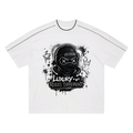 Deluxuri Oversized Contrast Tape T-Shirt