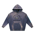 Vintage Washed Frayed Fleece Hoodie