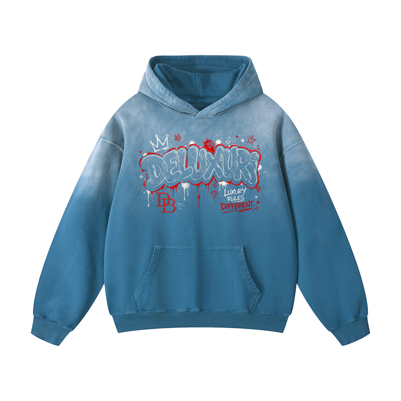 Deluxuri Sunfade Oversized Hoodie