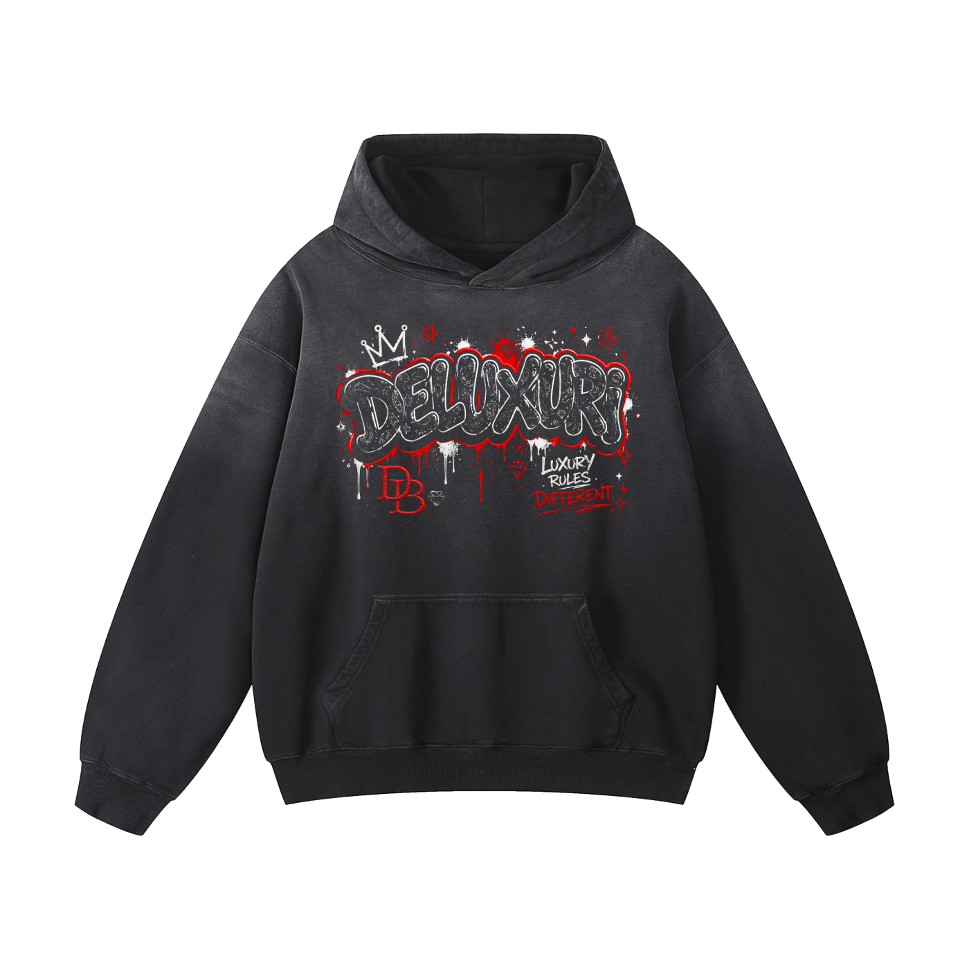 Deluxuri Sunfade Oversized Hoodie