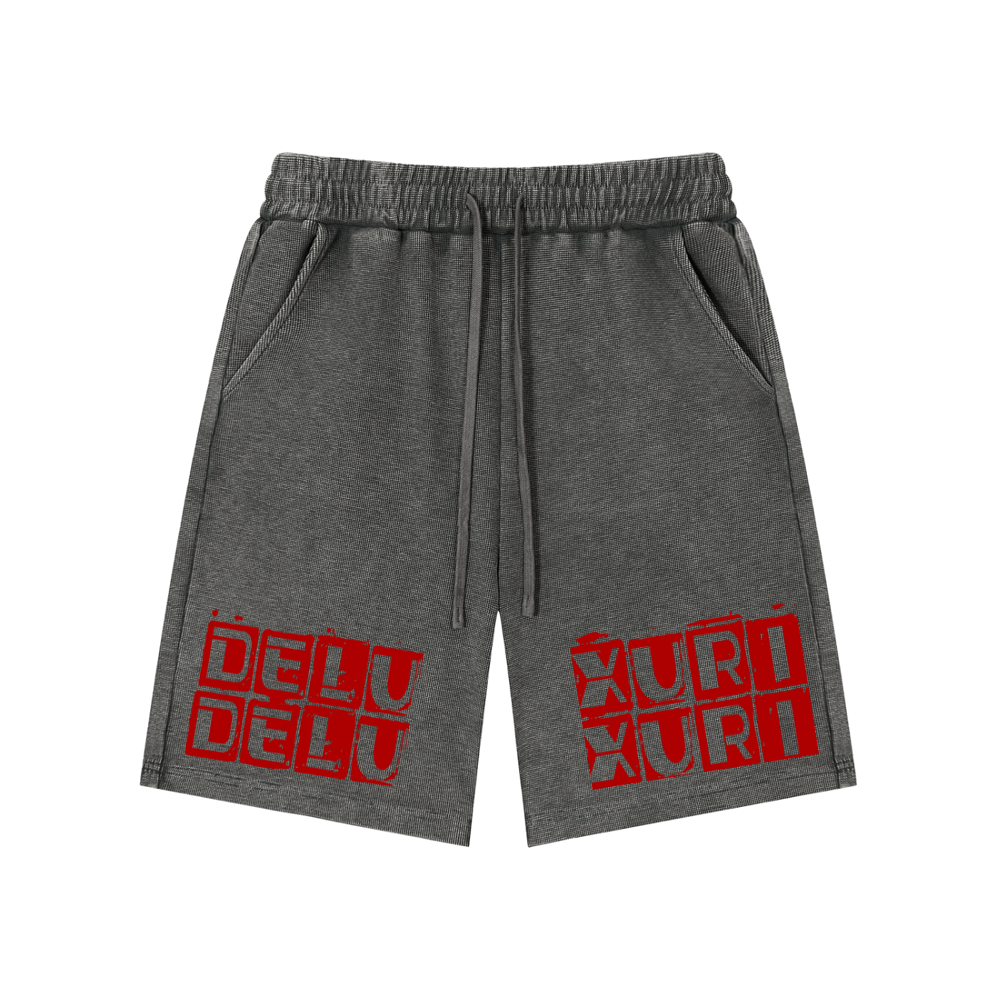 Mineral Wash Waffle Knit Shorts
