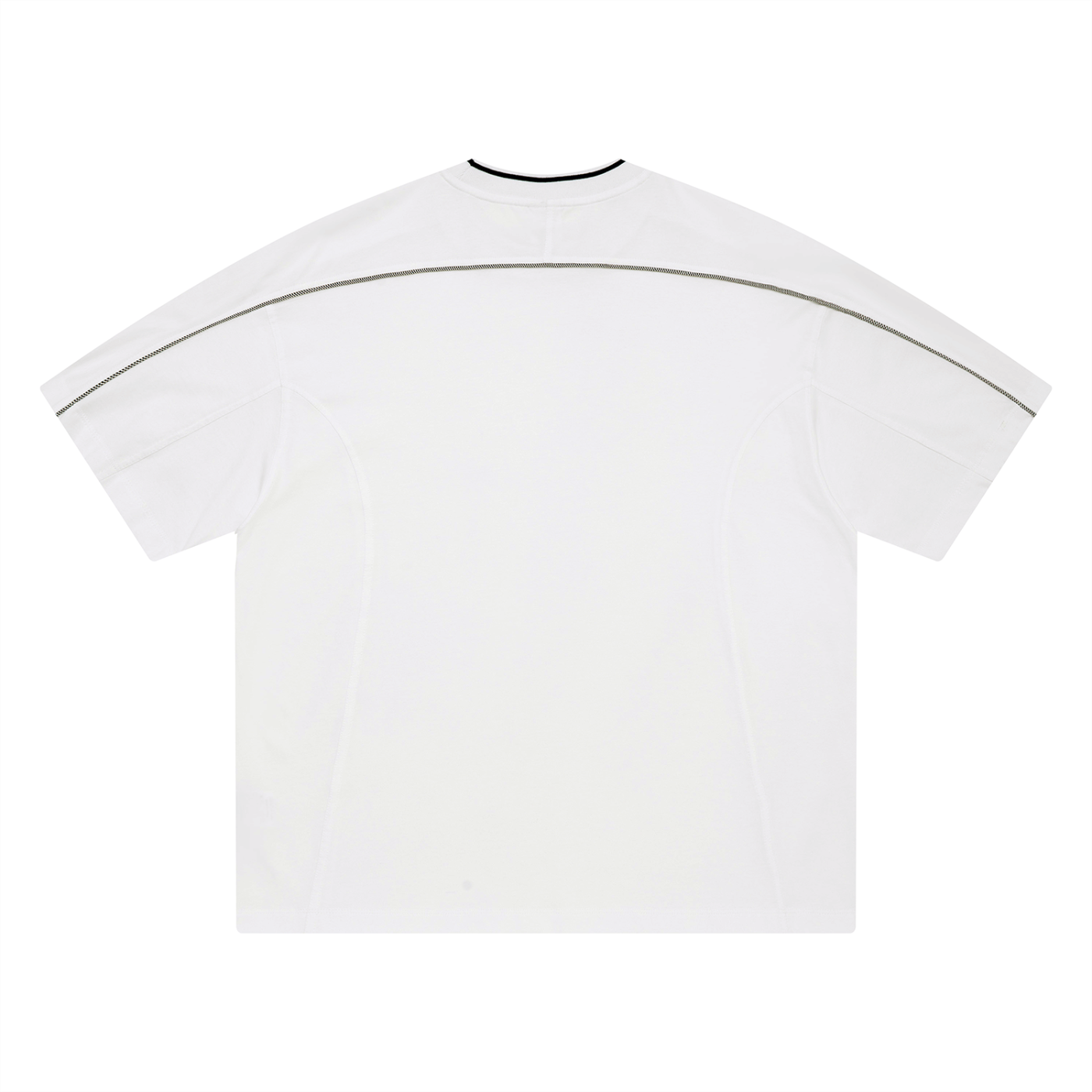 Deluxuri Oversized Contrast Tape T-Shirt