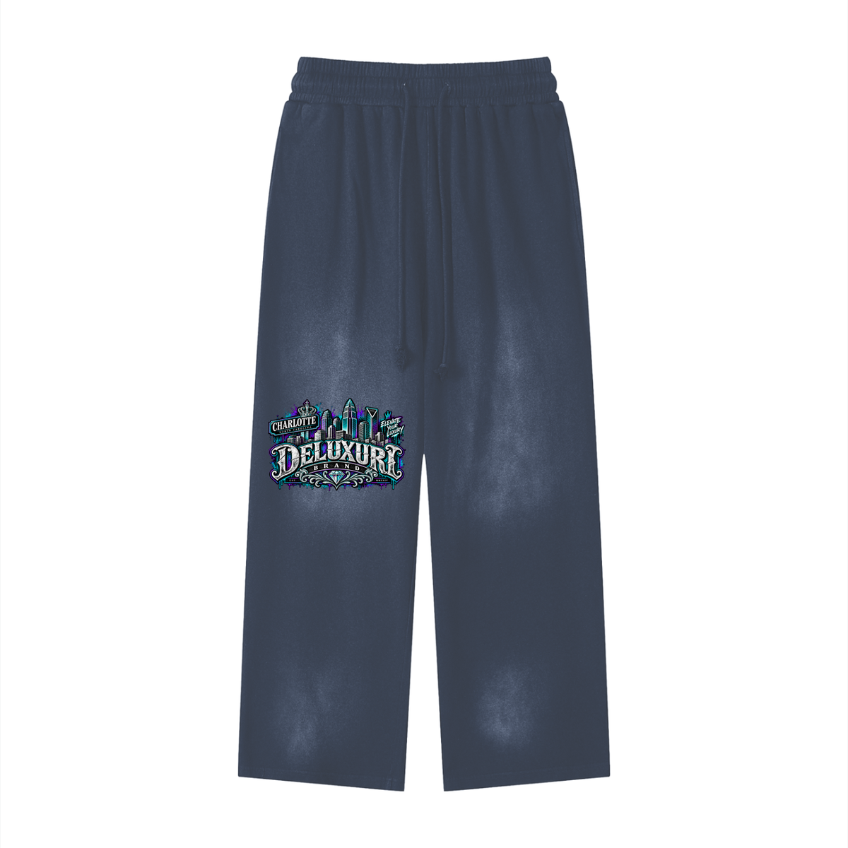 Deluxuri Sunfade Loose Fit Cotton Sweatpants