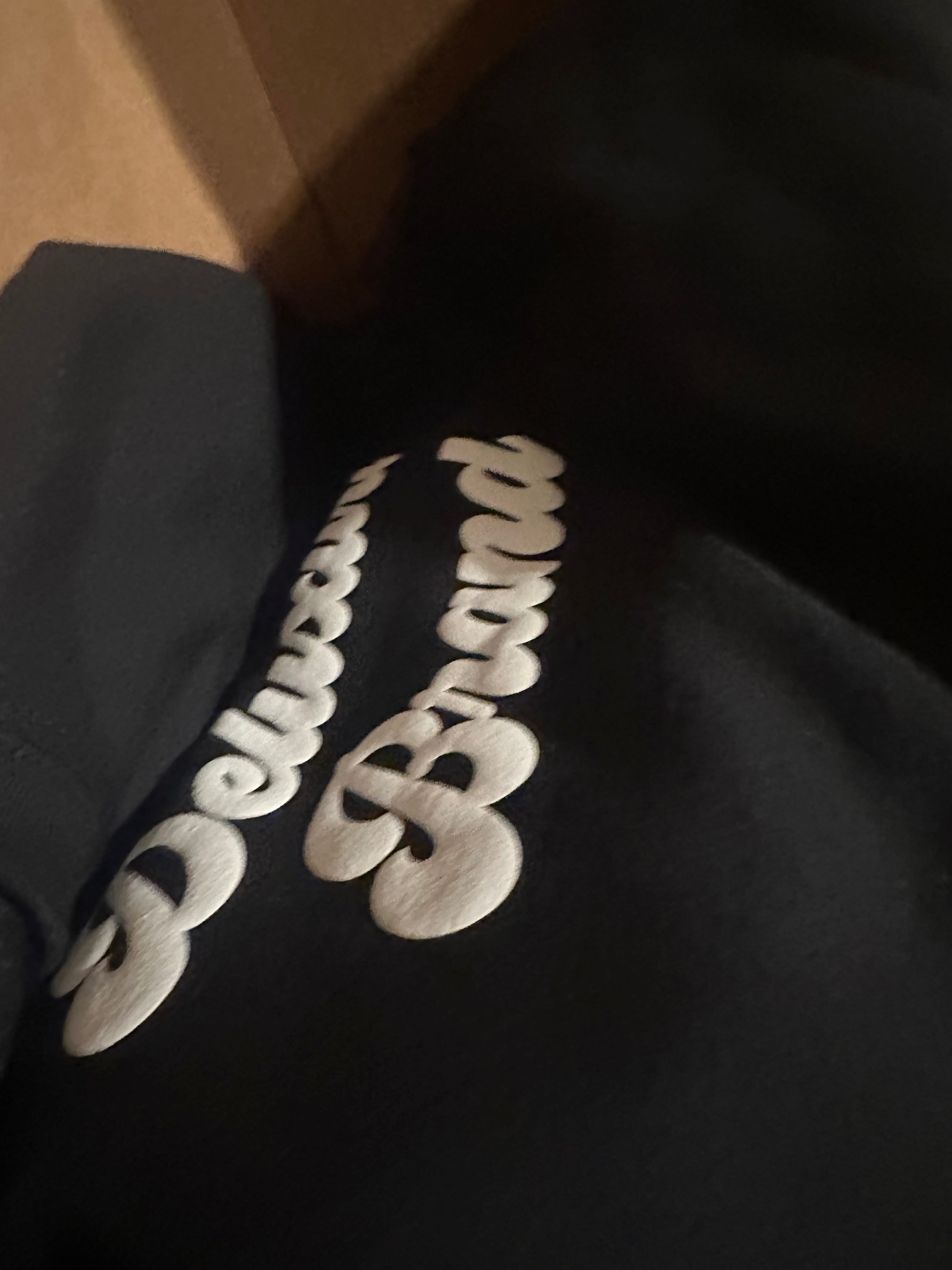 CUSTOM Pocket & Sleeve Embossed Puff Print Unisex Sweatshirt