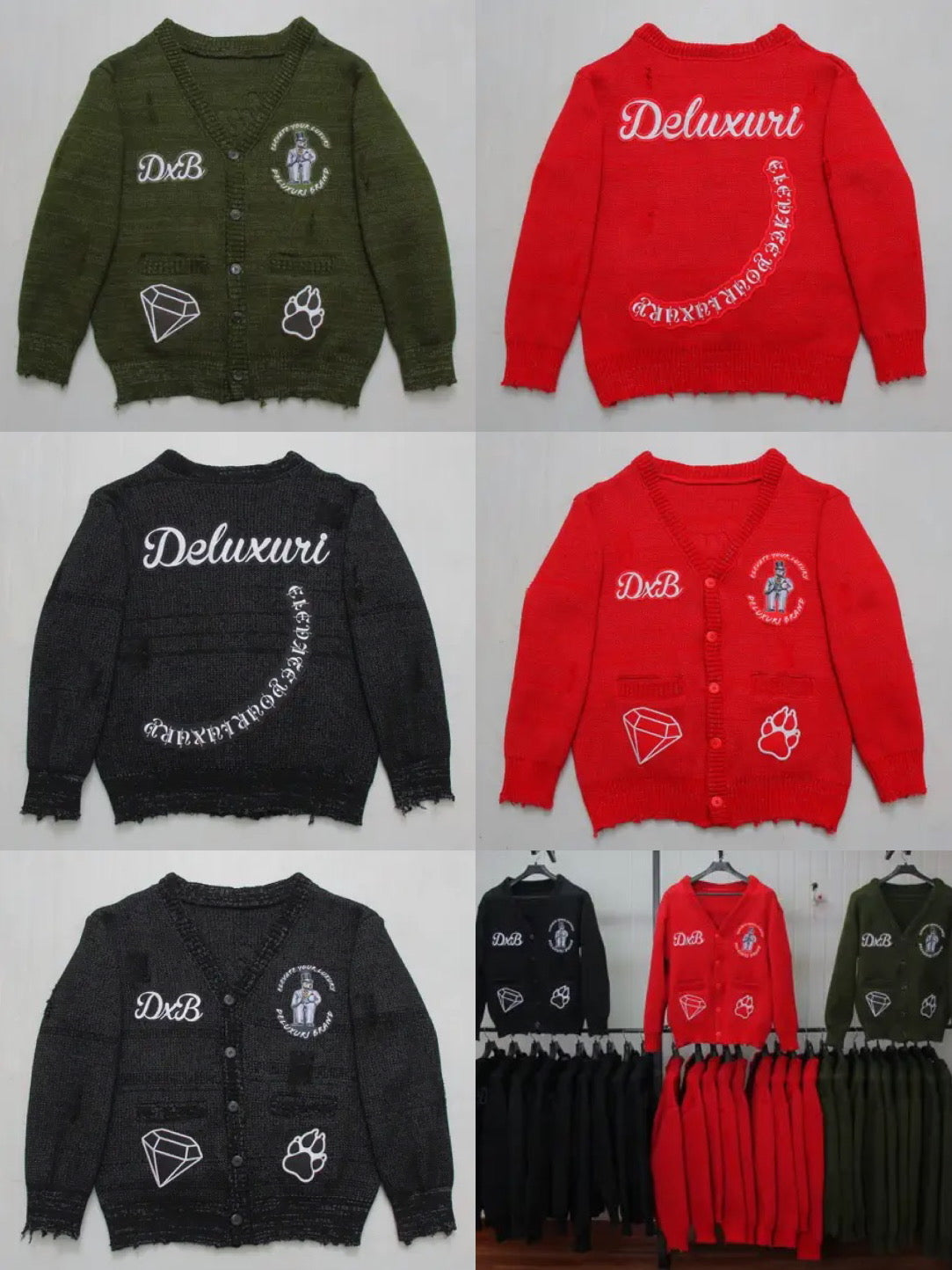 Personalized 30 Knitted Cardigan Sweaters (As Discussed)