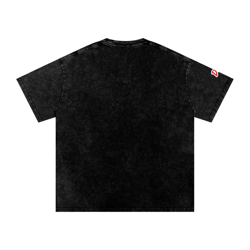 Deluxuri Snow Washed Oversized Cotton T-Shirt