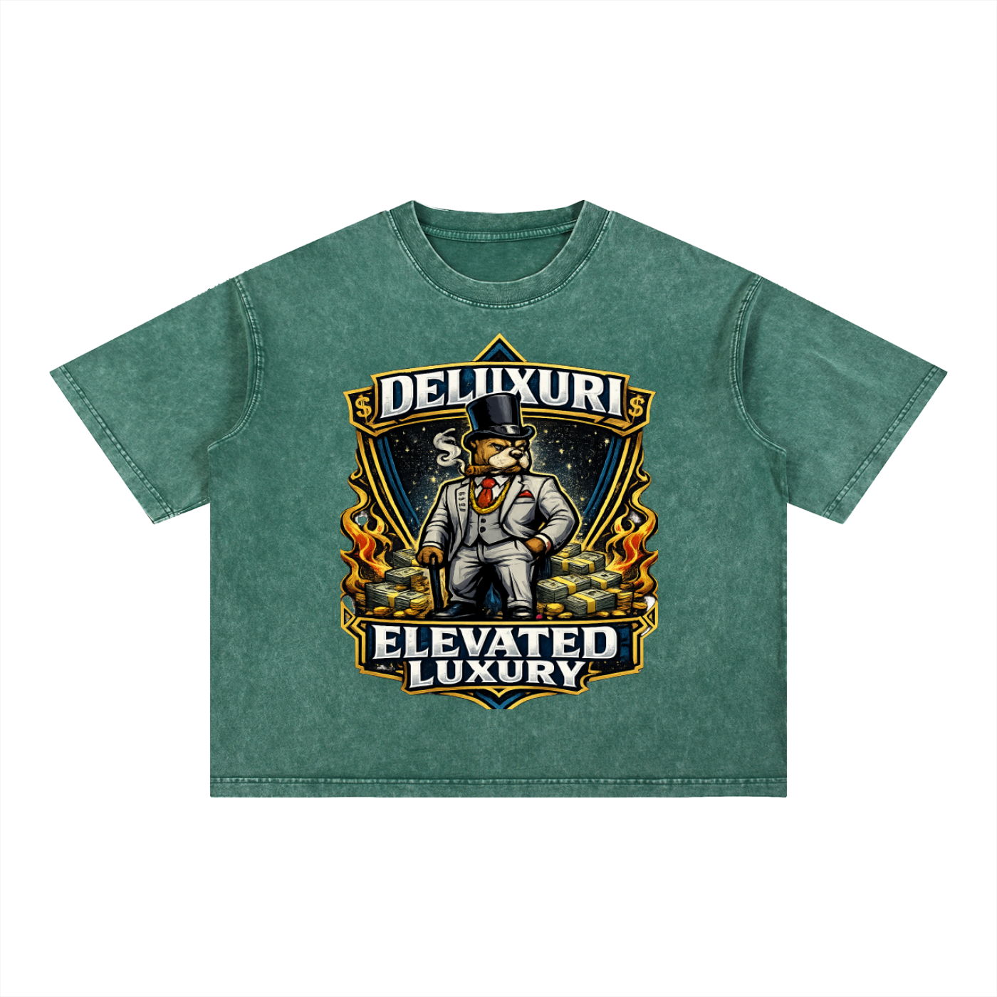 Mineral Wash Boxy Cotton T-Shirt