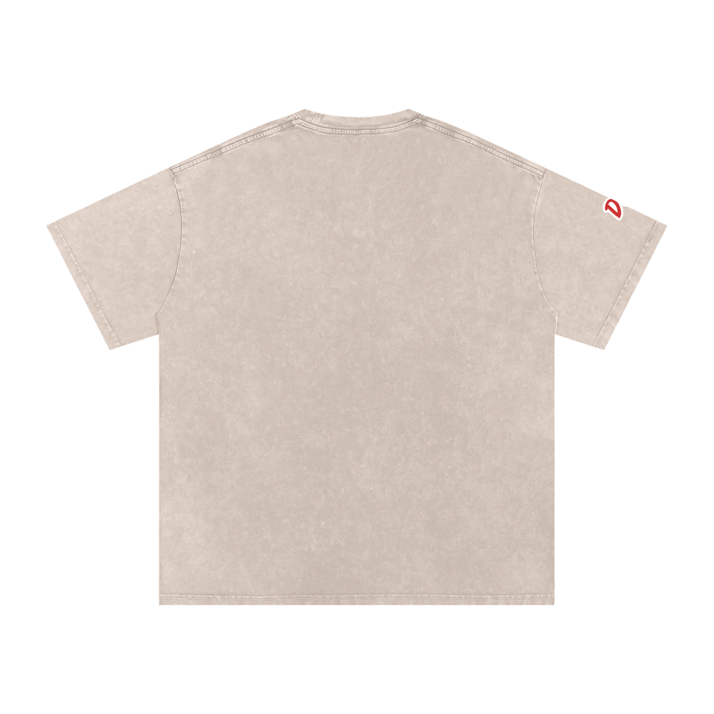 Deluxuri Snow Washed Oversized Cotton T-Shirt
