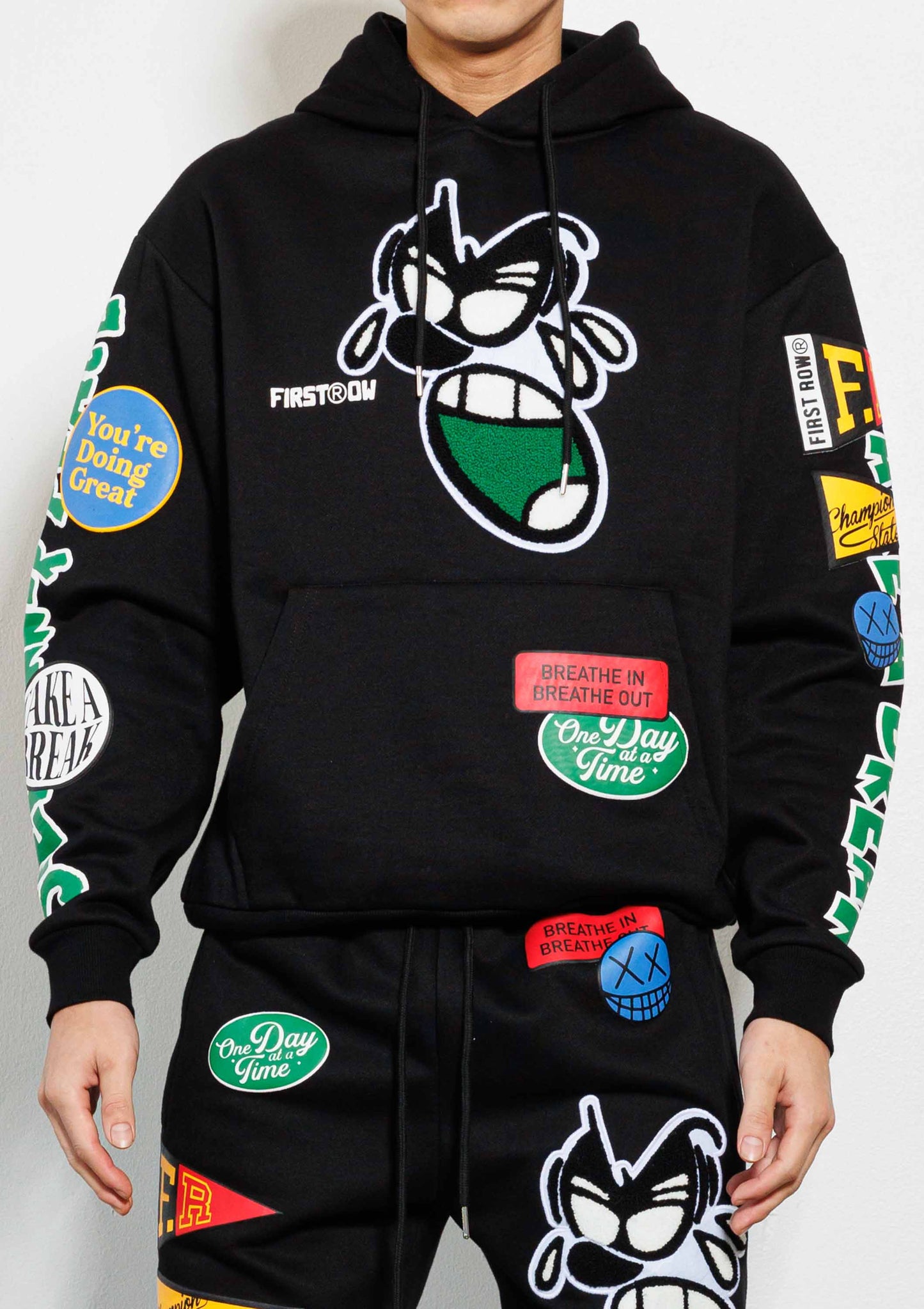 SPRING BREAK CHENILE PATCH GRAPHIC HOODIE