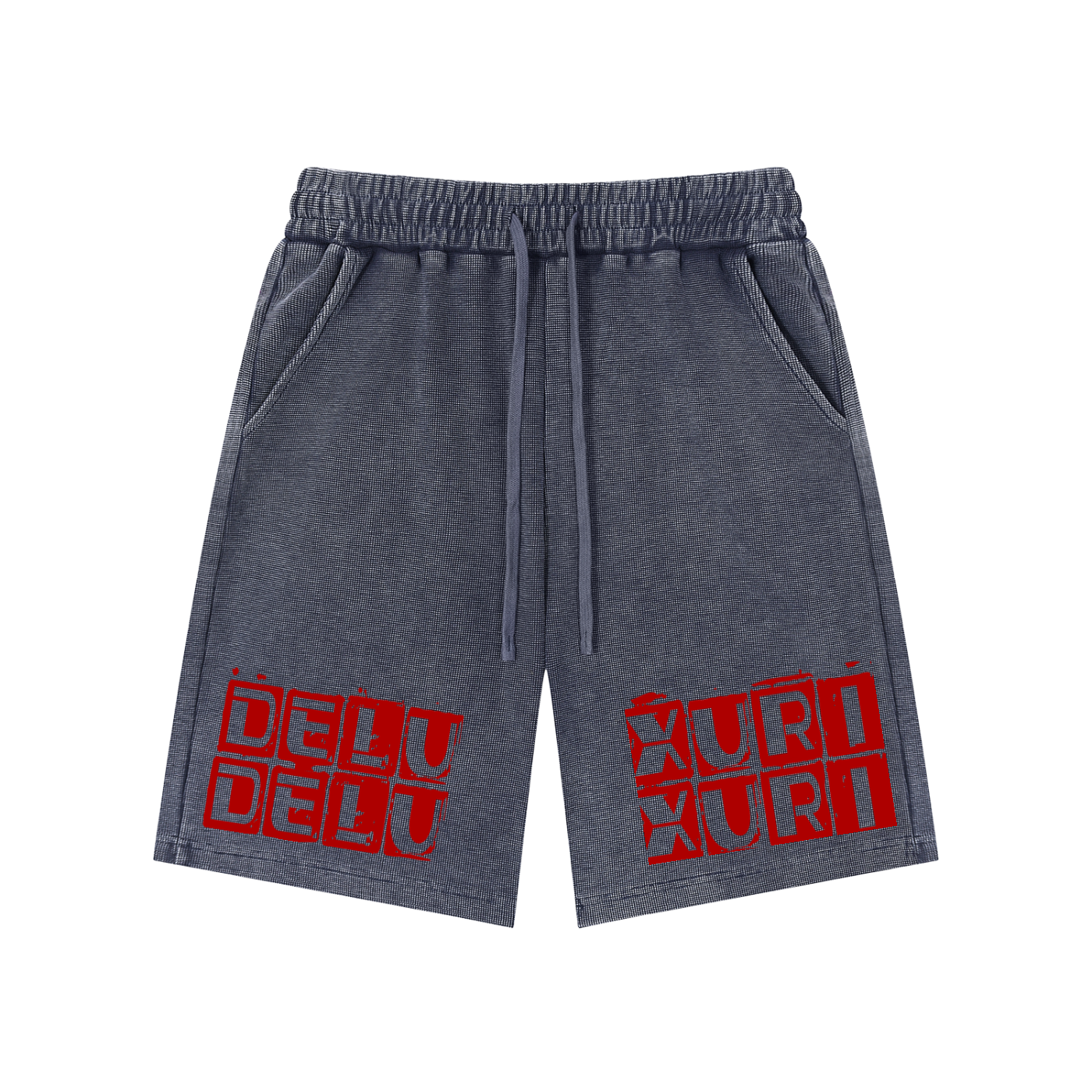 Mineral Wash Waffle Knit Shorts