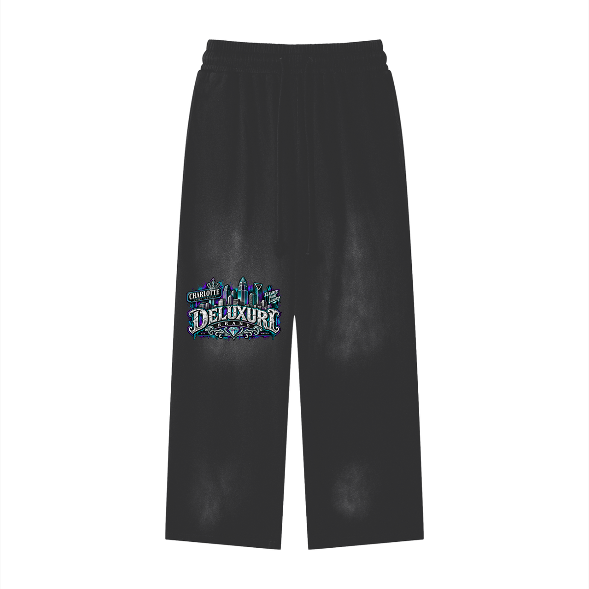 Deluxuri Sunfade Loose Fit Cotton Sweatpants