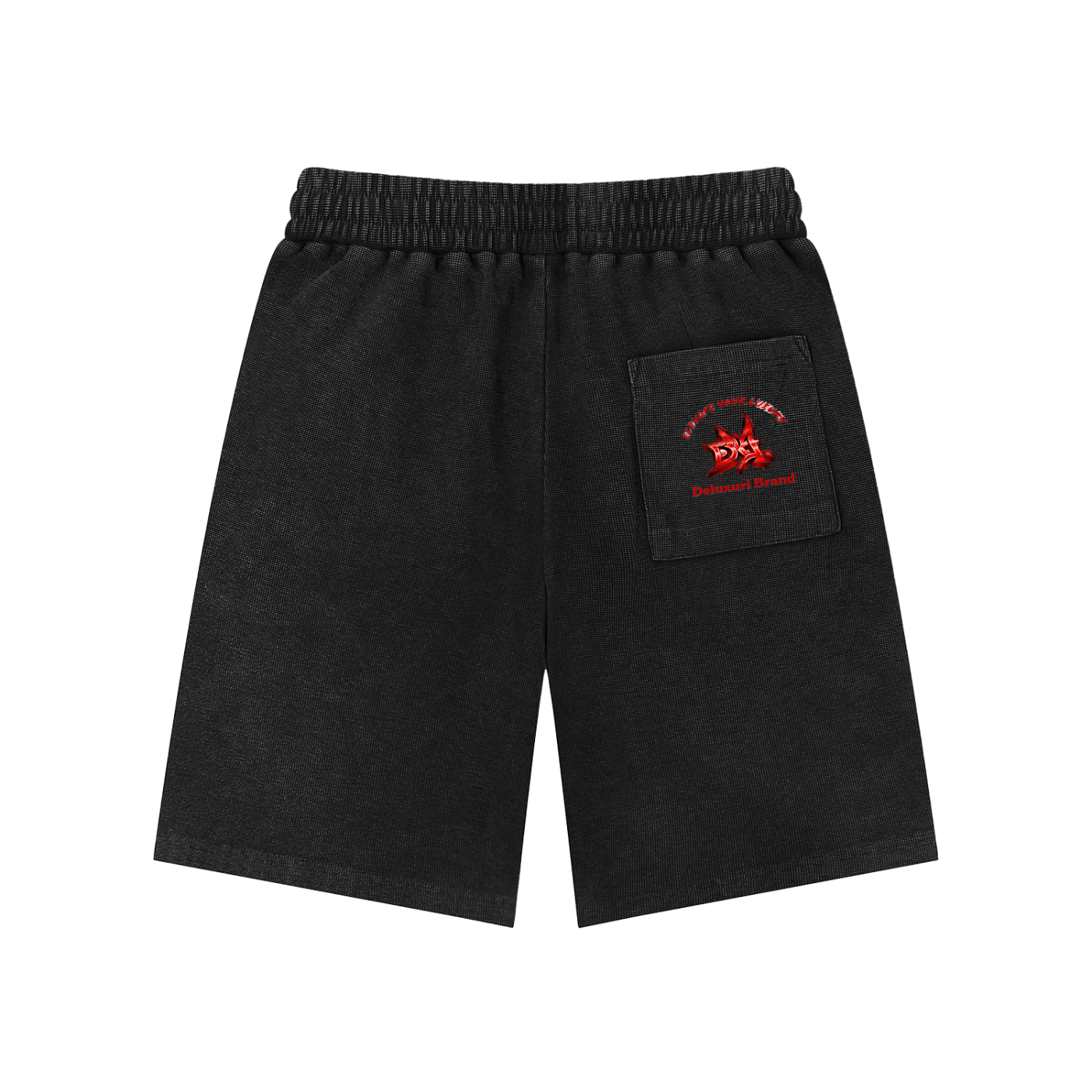 Mineral Wash Waffle Knit Shorts