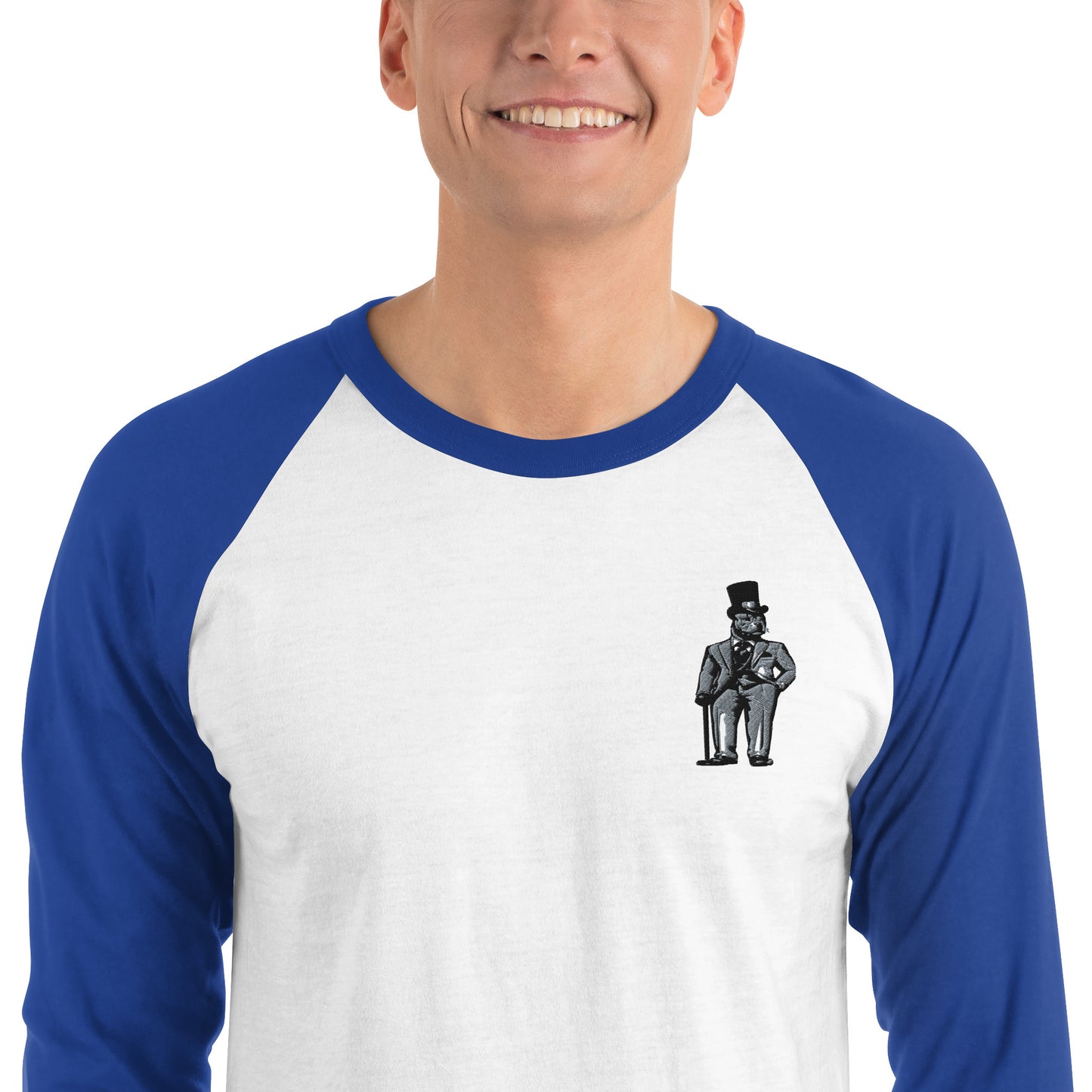 3/4 sleeve raglan shirt